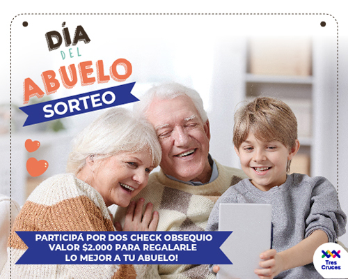 Sorteo día del abuelo Tres Cruces Shopping